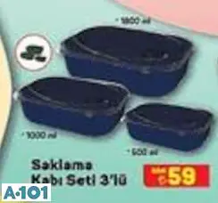 SAKLAMA KABI SETİ 3'LÜ SAKLAMA KABI SETİ 3'LÜ